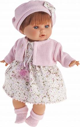 Кукла Кристиана в розовом, плачет, 30 см. 